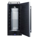 Summit SBC15NK 15" Kegerator Beer Dispenser w/ (1) Keg Capacity - No Tap Kit, Black/Stainless, 115v thumbnail 4