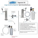 Summit SBC15WK 15" Draft Wine System w/ (1) Keg Capacity - (1) Column, Black/Stainless, 115v thumbnail 5
