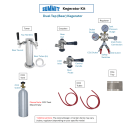 Summit SBC56GBICSSADA 24" Kegerator Beer Dispenser w/ (2) Keg Capacity - (1) Column, Stainless, 115v thumbnail 2