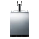 Summit SBC58BLBIADAWKDTWIN 24" Kegerator Wine Dispenser w/ (1) Keg Capacity - (1) Column, Black, 115v thumbnail 2