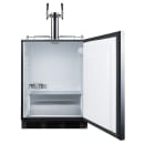 Summit SBC58BLBIADAWKDTWIN 24" Kegerator Wine Dispenser w/ (1) Keg Capacity - (1) Column, Black, 115v thumbnail 3