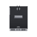 Summit SBC58BFRTPADA 24" Front Tap Kegerator Beer Dispenser w/ (2) Keg Capacity - Black, 115v thumbnail 2