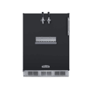 Summit SBC58BFRTPADALHD 24" Front Tap Kegerator Beer Dispenser w/ (2) Keg Capacity - Black, 115v thumbnail 2