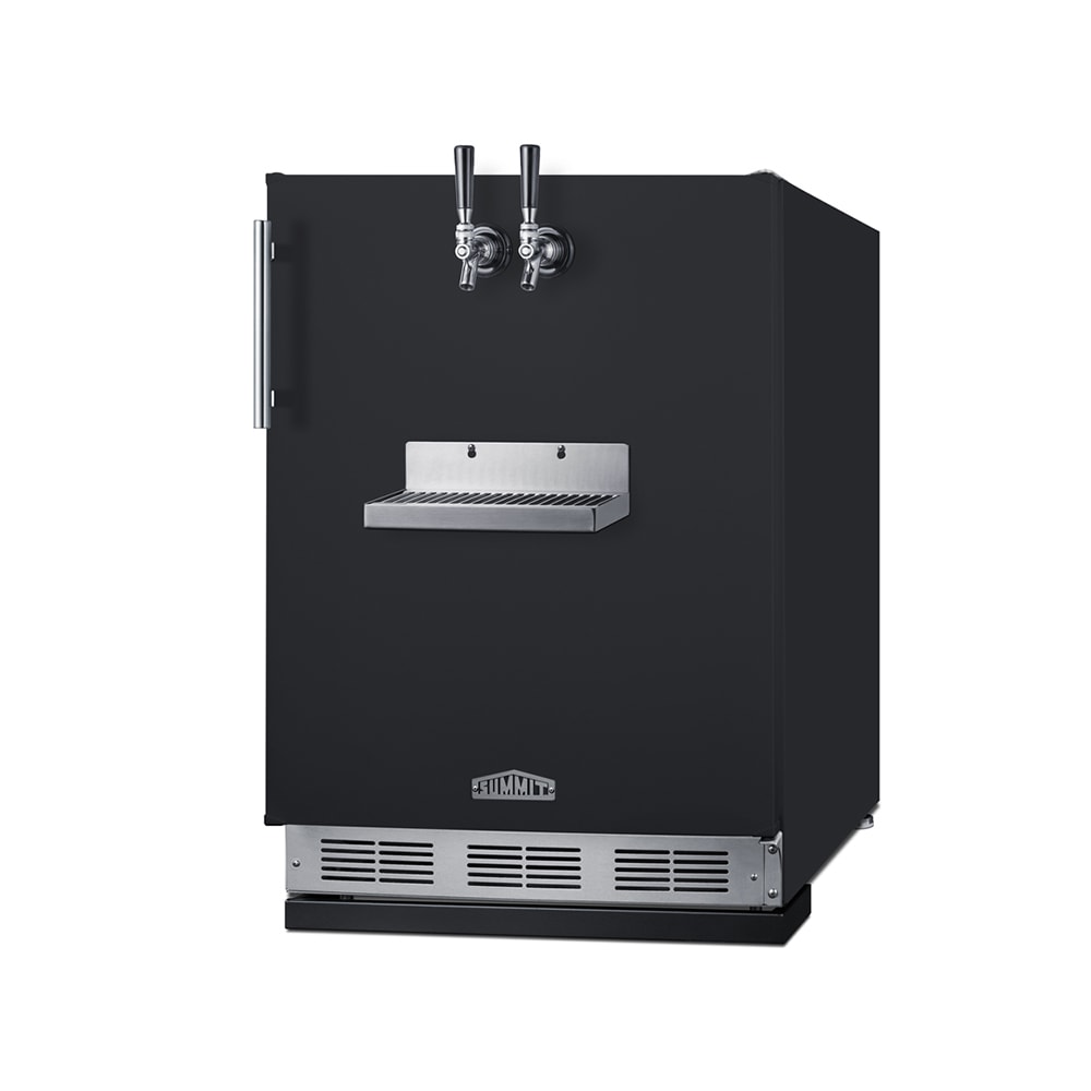 Summit SBC58BFRTPCF 24" Front Tap Cold Brew Dispenser w/ (2) Keg Capacity - Black, 115v