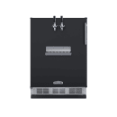 Summit SBC58BFRTPLHD 24" Front Tap Kegerator Beer Dispenser w/ (2) Keg Capacity - Black, 115v thumbnail 2