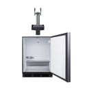 Summit SBC58BLIFFLTWADA 24" Floating Tap Kegerator Beer Dispenser w/ (2) Keg Capacity - (1) Column, Panel Ready, 115v thumbnail 4