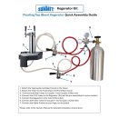 Summit SBC58BLIFFLTWADA 24" Floating Tap Kegerator Beer Dispenser w/ (2) Keg Capacity - (1) Column, Panel Ready, 115v thumbnail 8