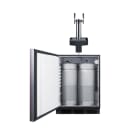 Summit SBC58BLIFFLTWADALHD 24" Floating Tap Kegerator Beer Dispenser w/ (2) Keg Capacity - (1) Column, Panel Ready, 115v thumbnail 2
