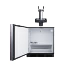 Summit SBC58BLIFFLTWADALHD 24" Floating Tap Kegerator Beer Dispenser w/ (2) Keg Capacity - (1) Column, Panel Ready, 115v thumbnail 3
