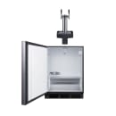 Summit SBC58BLIFFLTWADALHD 24" Floating Tap Kegerator Beer Dispenser w/ (2) Keg Capacity - (1) Column, Panel Ready, 115v thumbnail 4