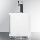 Summit SBC58WHBIADA 24" Kegerator Beer Dispenser w/ (2) 1/6 Keg Capacity - (1) Column, White, 115v thumbnail 3
