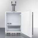 Summit SBC58WHBIADA 24" Kegerator Beer Dispenser w/ (2) 1/6 Keg Capacity - (1) Column, White, 115v thumbnail 8