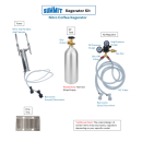 Summit SBC58WHBIADANCFTWIN 23 5/8" Draft Nitro Cold Brew Coffee Dispenser - (1) Column & (2) Taps, White, 115v thumbnail 9
