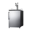 Summit SBC635MSSTBTRIPLE 23 5/8" Kegerator Beer Dispenser w/ (2) Keg Capacity - (1) Column, Stainless, 115v thumbnail 2