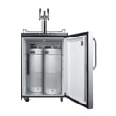 Summit SBC635MSSTBTRIPLE 23 5/8" Kegerator Beer Dispenser w/ (2) Keg Capacity - (1) Column, Stainless, 115v thumbnail 4