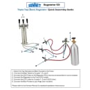 Summit SBC635MSSTBTRIPLE 23 5/8" Kegerator Beer Dispenser w/ (2) Keg Capacity - (1) Column, Stainless, 115v thumbnail 5