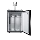 Summit SBC635MTRIPLE 24" Kegerator Beer Dispenser w/ (2) Keg Capacity - (1) Column, Black, 115v thumbnail 2