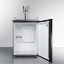 Summit SBC635MTRIPLE 24" Kegerator Beer Dispenser w/ (2) Keg Capacity - (1) Column, Black, 115v thumbnail 3