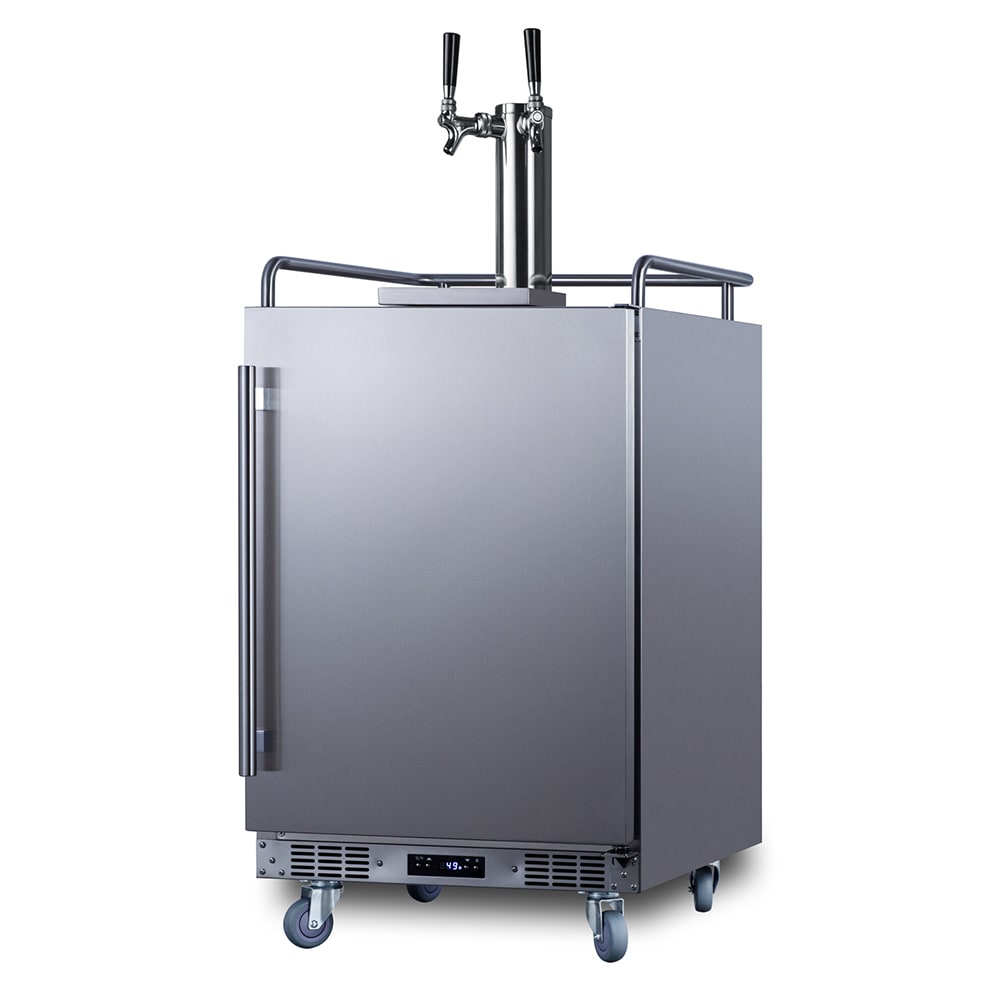 Summit SBC682CFTWIN 24" Draft Cold Brew Dispenser w/ (3) 1/6 Keg Capacity - (1) Column & (2) Taps, 115v