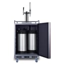 Summit SBC682PNRCMTWIN 24" Draft Nitro Cold Brew Coffee Dispenser - (1) Column & (2) Taps, Stainless, 115v thumbnail 3