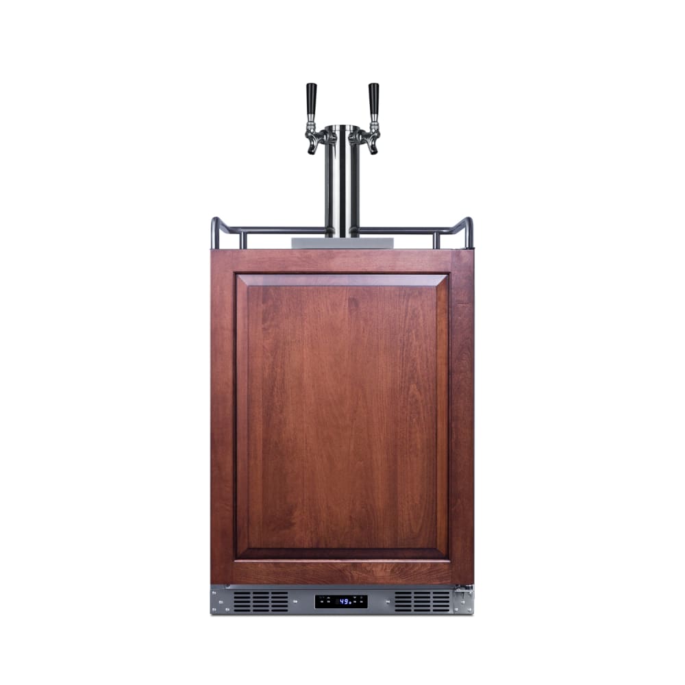 Summit SBC682PNRWKDTWIN 24" Draft Wine System w/ (3) 1/6 Keg Capacity - (1) Column, Panel Ready, 115v