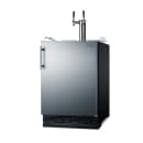 Summit SBC7BRS 24" Kegerator Beer Dispenser w/ (2) 1/6 Keg Capacity - (1) Column, Stainless, 115v thumbnail 2