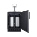 Summit SBC7BRSCF2 24" Draft Cold Brew Coffee Dispenser - (1) Column & (2) Taps, Stainless, 115v thumbnail 4