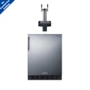 Summit SBC7BRSFLTWADA 24" Floating Tap Kegerator Beer Dispenser w/ (2) Keg Capacity - (1) Column, Stainless, 115v thumbnail 3