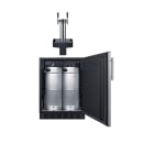 Summit SBC7BRSFLTWADA 24" Floating Tap Kegerator Beer Dispenser w/ (2) Keg Capacity - (1) Column, Stainless, 115v thumbnail 5