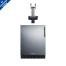 Summit SBC7BRSFLTWADALHD 24" Floating Tap Kegerator Beer Dispenser w/ (2) Keg Capacity - (1) Column, Stainless, 115v thumbnail 3