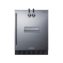 Summit SBC7BRSFRTPADA 24" Front Tap Kegerator Beer Dispenser w/ (2) Keg Capacity - Stainless, 115v thumbnail 2