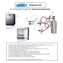 Summit SBC7BRSFRTPLHD 24" Front Tap Kegerator Beer Dispenser w/ (2) Keg Capacity - Stainless, 115v thumbnail 7