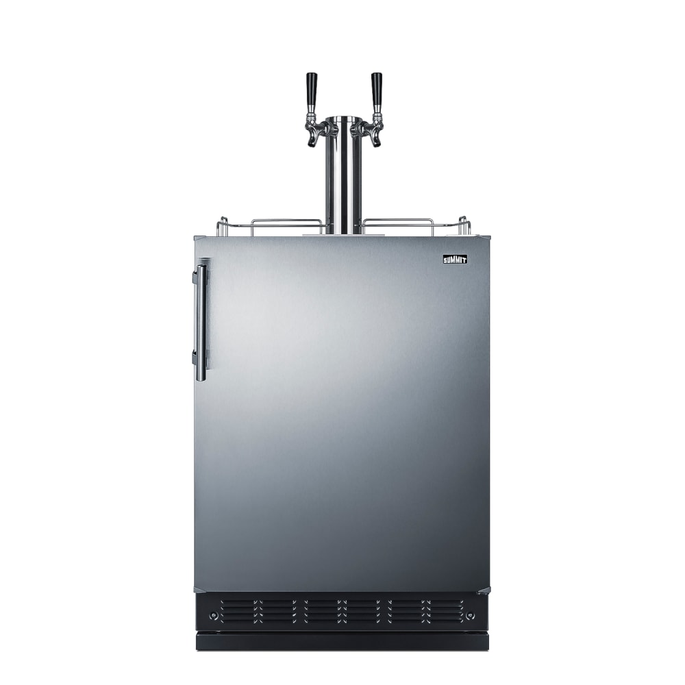 Summit SBC7BRSWK2 24" Draft Wine System w/ (2) 1/6 Keg Capacity - (1) Column, Stainless, 115v