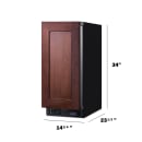 Summit SCFF1533BIF 14 3/4" W Undercounter Freezer w/ (1) Section & (1) Door, 115v thumbnail 5