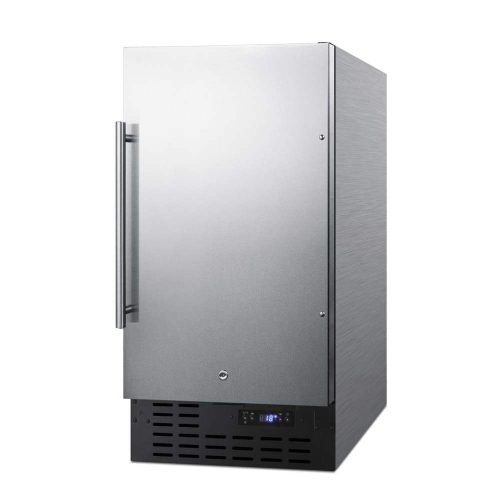 Summit SCFF1842CSS 18" Undercounter Freezer w/ (1) Solid Door - Stainless Steel, 115v
