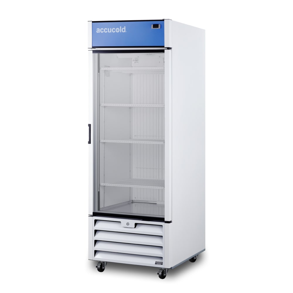 Accucold 29 7/8" SCFF Series One Section Reach In Freezer, (1) Right Hinge Glass Door, 115v (SCFF262GRH)