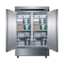Summit SCFF497 55 1/4" Two Section Reach In Freezer, (2) Left/Right Hinge Solid Doors, 115v thumbnail 3
