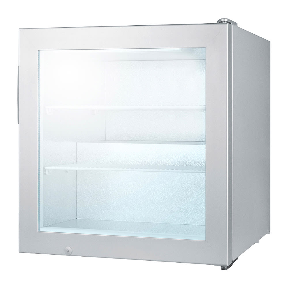 Summit SCFU386VK 2 cu ft Countertop Vodka & Martini Glass Froster w/ Glass Door - Gray, 115v
