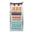 Summit SCR1006 21 1/4" SCR Series One Section Glass Door Merchandiser - (1) Right Hinge Door, White, 115v thumbnail 3