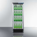 Summit SCR1154 23 3/8" SCR Series One Section Glass Door Merchandiser - (1) Right Hinge Door, White, 115v thumbnail 2