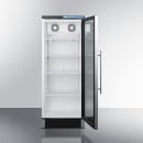 Summit SCR1154 23 3/8" SCR Series One Section Glass Door Merchandiser - (1) Right Hinge Door, White, 115v thumbnail 7