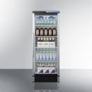 Summit SCR1154 23 3/8" SCR Series One Section Glass Door Merchandiser - (1) Right Hinge Door, White, 115v thumbnail 8