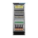 Summit SCR1154 23 3/8" SCR Series One Section Glass Door Merchandiser - (1) Left Hinge Door, White, 115v thumbnail 3