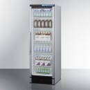 Summit SCR1301 23 3/8" SCR Series One Section Glass Door Merchandiser - (1) Right Hinge Door, White, 115v thumbnail 6