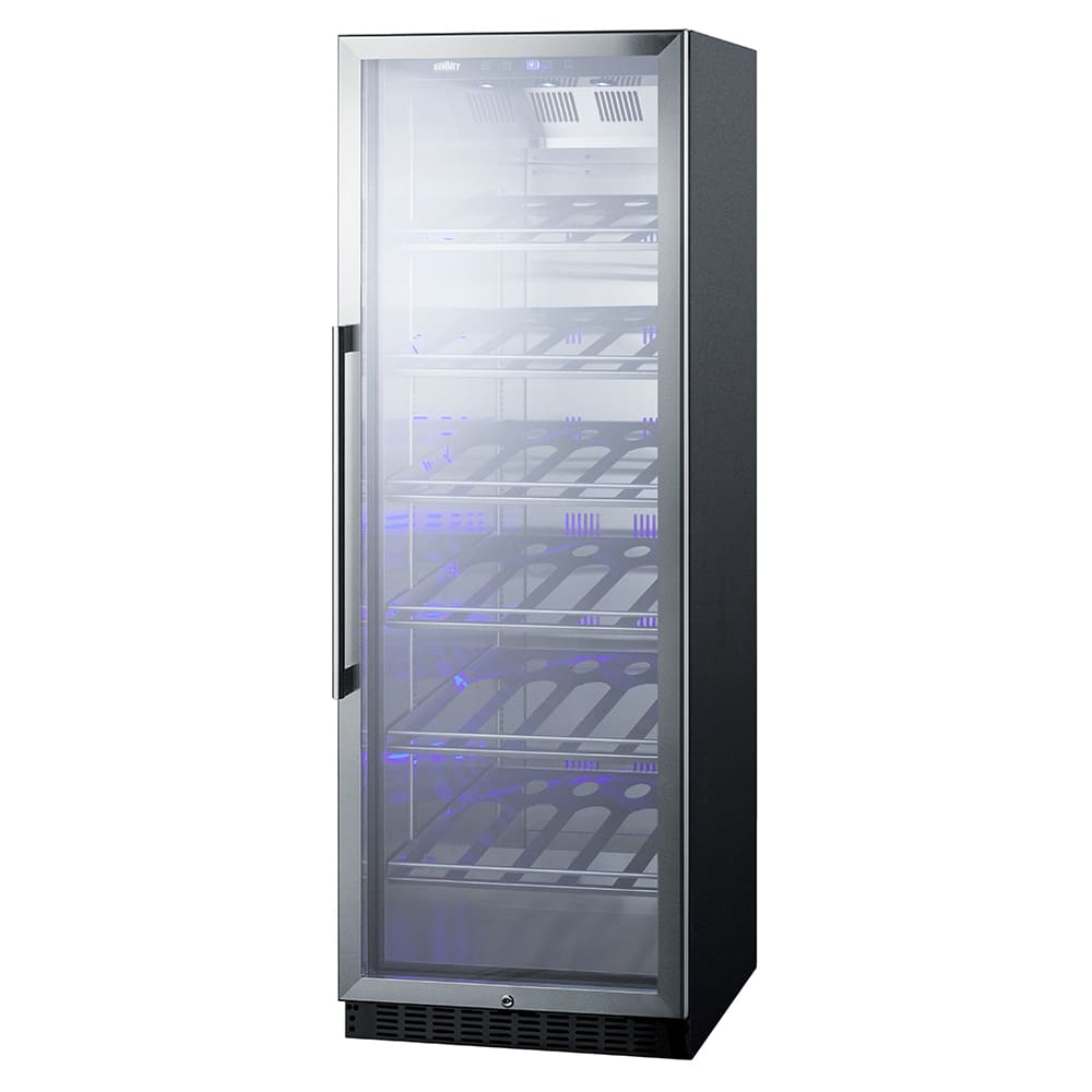 Summit SCR1401CH 24" One Section Wine Cooler w/ (1) Zone - 35 Bottle Capacity, 115v