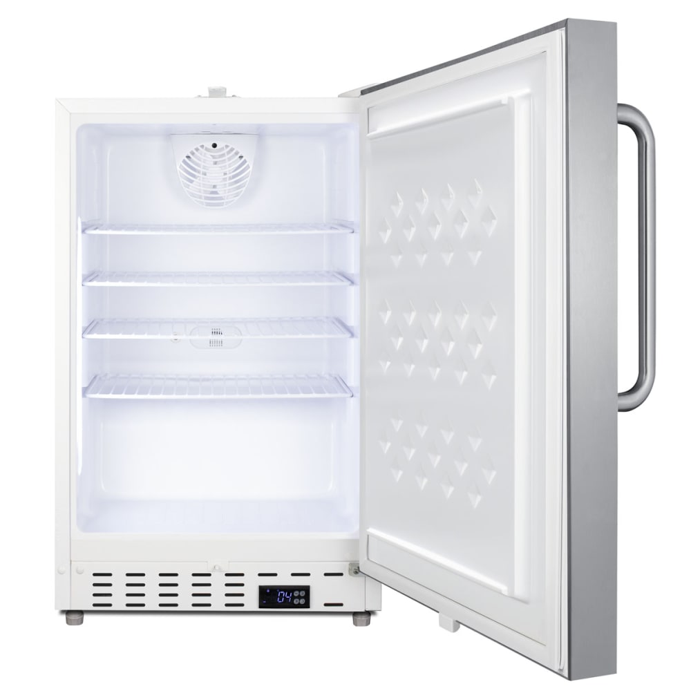 Summit SCR504SSTBADA 19 3/4" W Undercounter Refrigerator w/ (1) Section & (1) Door, 115v