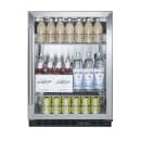 Summit SCR610BL 24" Bar Refrigerator - 1 Swinging Glass Door, Black, 115v thumbnail 3