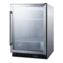 Summit SCR610BLCSS 23 5/8" W Undercounter Refrigerator w/ (1) Section & (1) Door, 115v thumbnail 2
