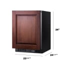 Summit SCR610BLSDIF 23 5/8"W Undercounter Refrigerator w/ (1) Section & (1) Door, 115v thumbnail 8