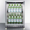 Summit SCR611GLOSRI 5 cu ft Outdoor Refrigerator w/ Glass Door - Stainless, 115v thumbnail 5